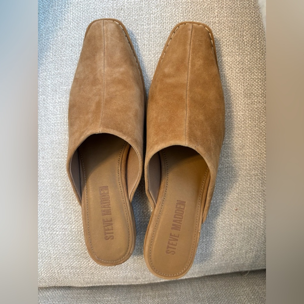 Steve Madden dress a suede block heel